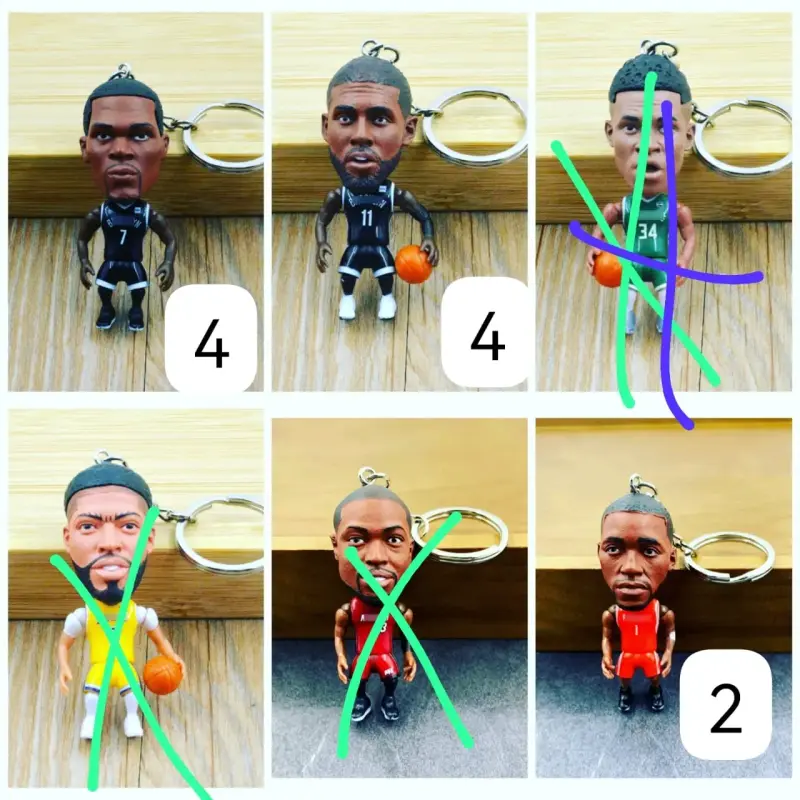 Figura y llaveros de baloncesto de colección NBA - 3