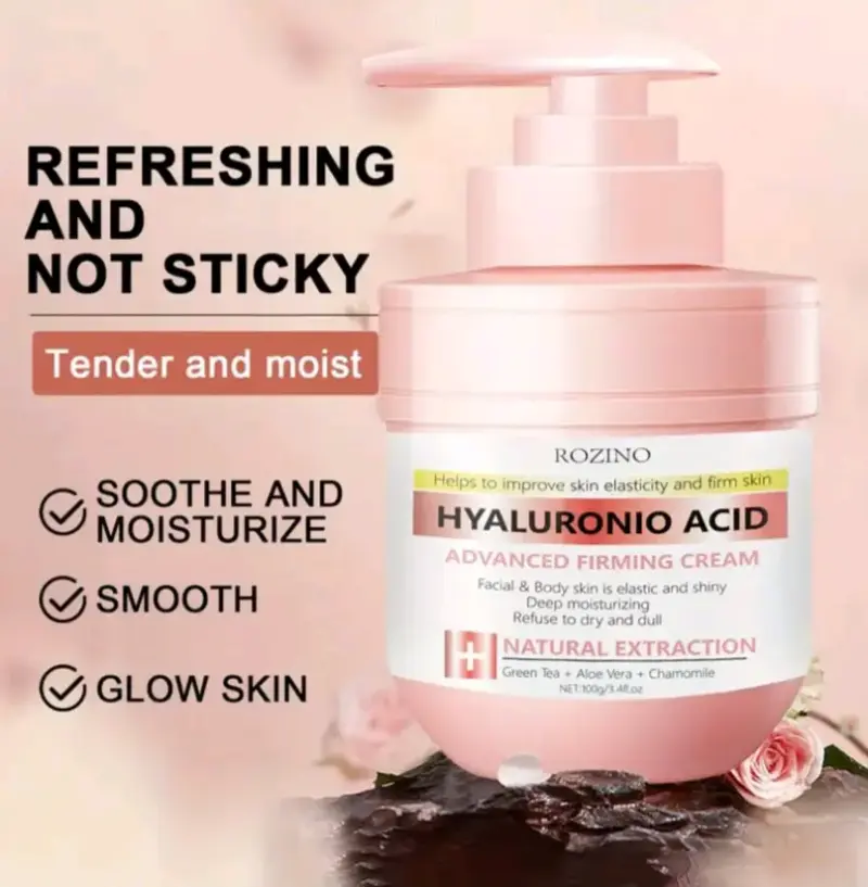 Crema reafirmante con ácido hialurónico Rozino - 2