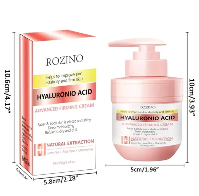 Crema reafirmante con ácido hialurónico Rozino - 3