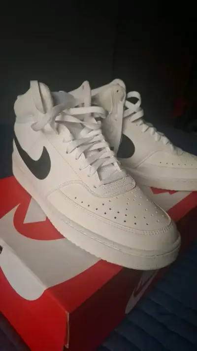 Zapatillas Nike Court Vision Mid Blancas - miniatura 4