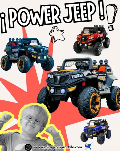 Auto  eléctrico para niños Power Jeep 2026 - miniatura 1