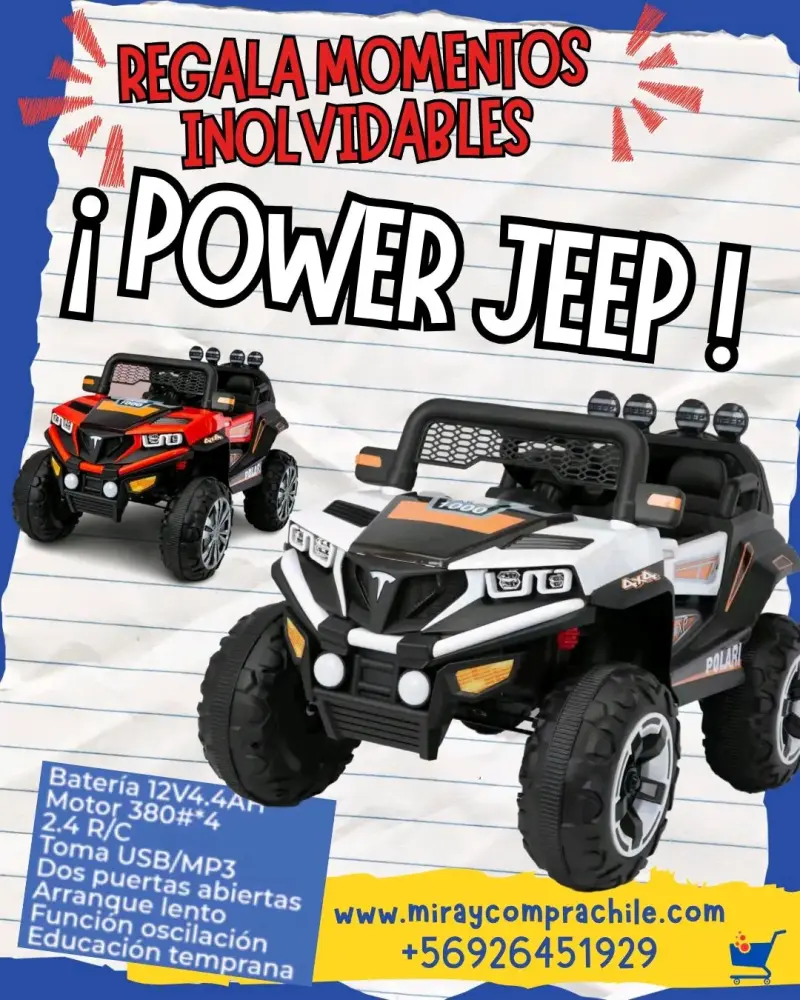 Auto  eléctrico para niños Power Jeep 2026 - 5