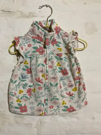Chaleco  floral para bebé 12 meses - miniatura 1