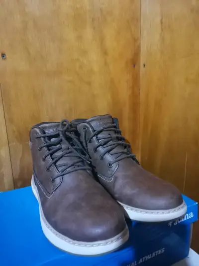 Botines de cuero para hombre Skechers (Waterproof) - miniatura 1