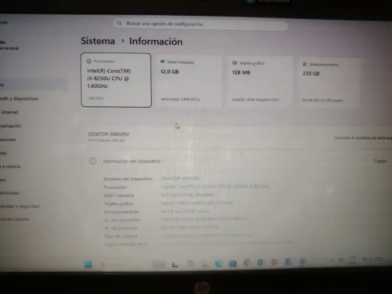 Laptop HP Intel Core i5 12GB RAM 233GB SSD - 2