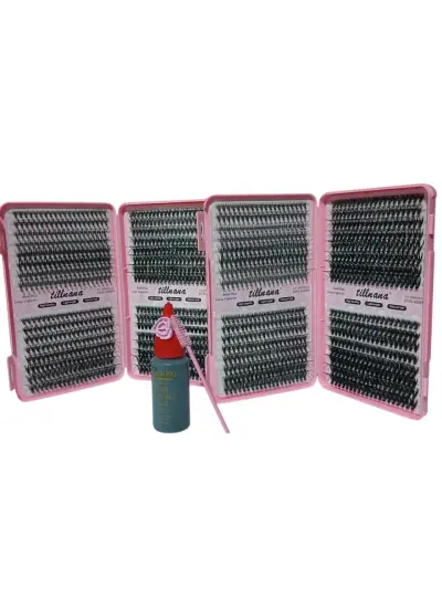 Kit de Extensiones de Pestañas con Pegamento - miniatura 1
