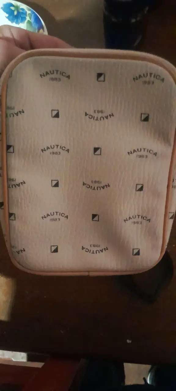 Bolso bandolera Nautica beige con logo - 2