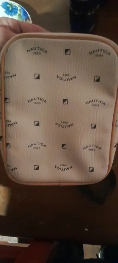 Bolso bandolera Nautica beige con logo - miniatura 2