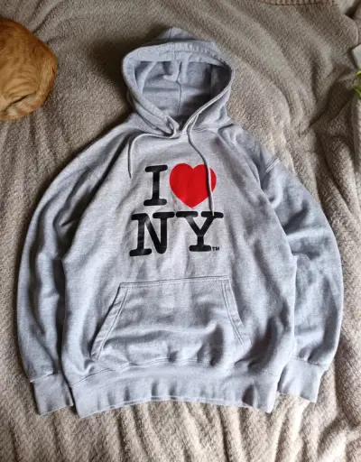 Polerón gris I Love NY - miniatura 1