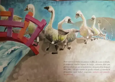 Libro Los Gansos y La Vaca del Rey - Cuentos Chilenos - miniatura 2
