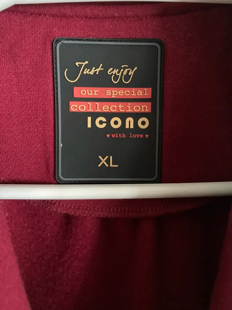 Abrigo Rojo Oscuro para mujer talla XL - 4