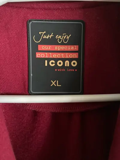 Abrigo Rojo Oscuro para mujer talla XL - miniatura 4