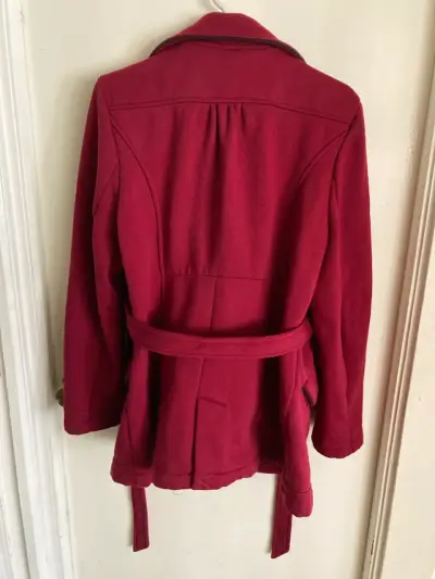 Abrigo Rojo Oscuro para mujer talla XL - miniatura 5
