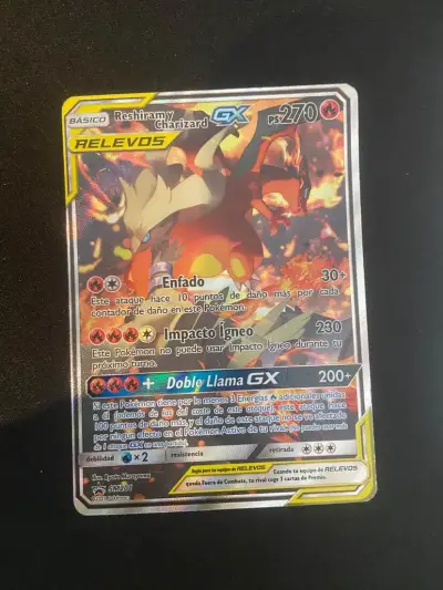 Pokemon Reshiram&Charizard GX SM201 - miniatura 1