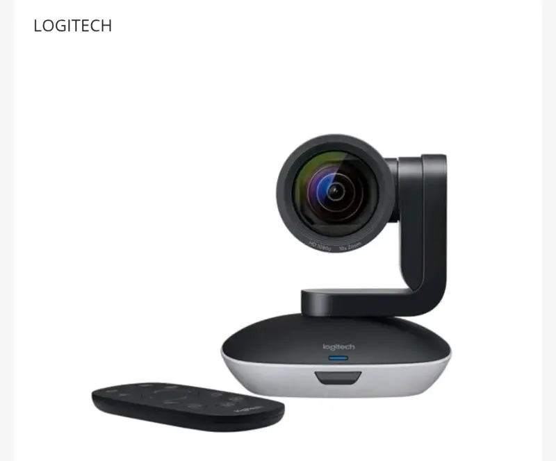 Cámara PTZ Pro 2 Logitech con control remoto - 1