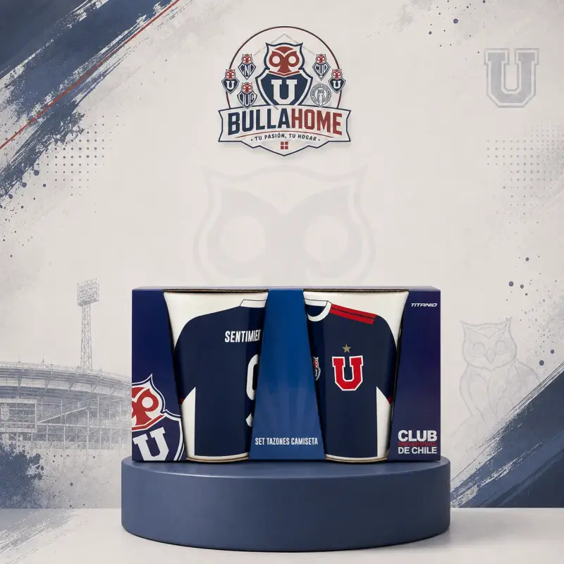 Set de Tazones Camiseta Club Universidad de Chile