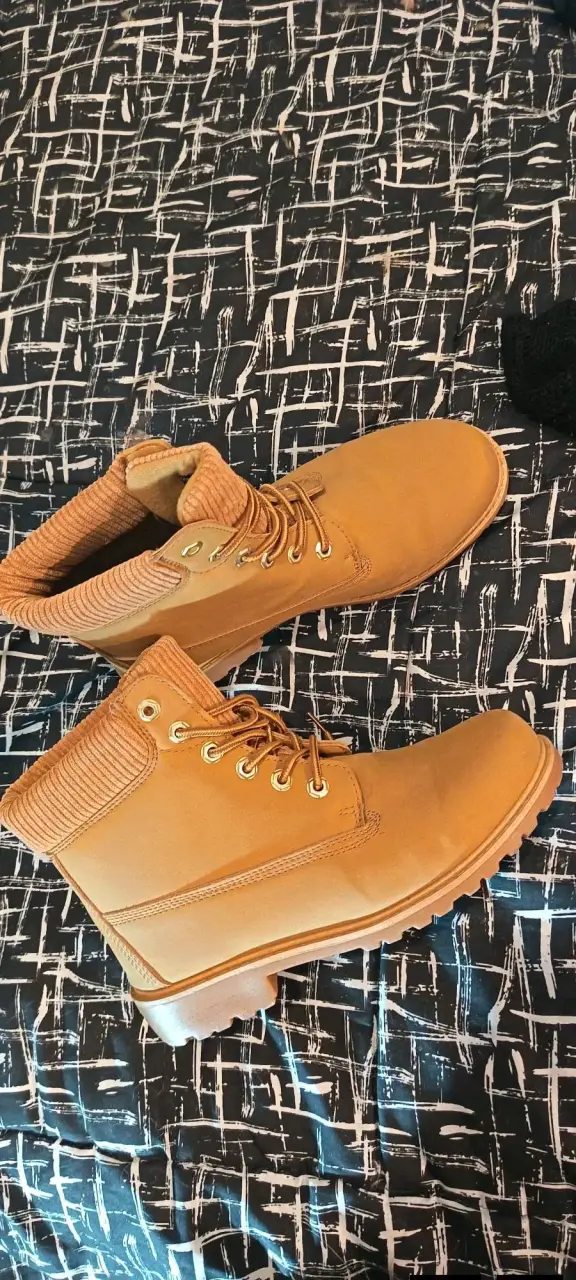 Botas de cuero marrón para mujer con cordones - 1
