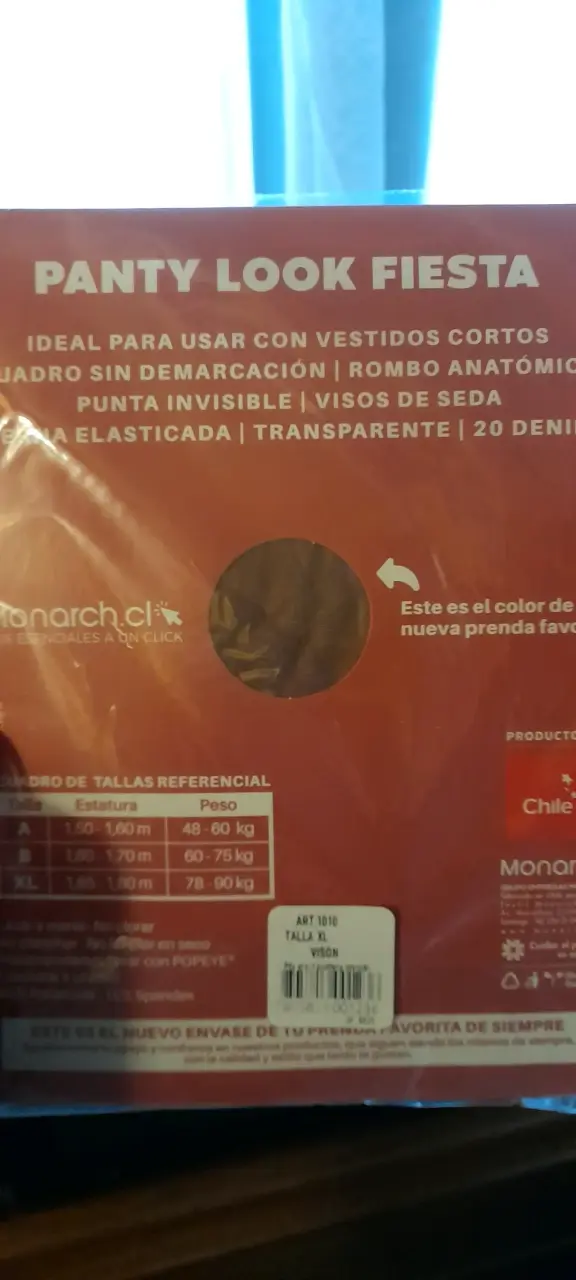 Panty Look Fiesta Monarch Esencial XL - 2