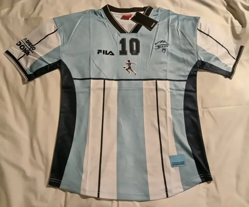 Camiseta Homenaje Diego Maradona Fila Celeste - 1