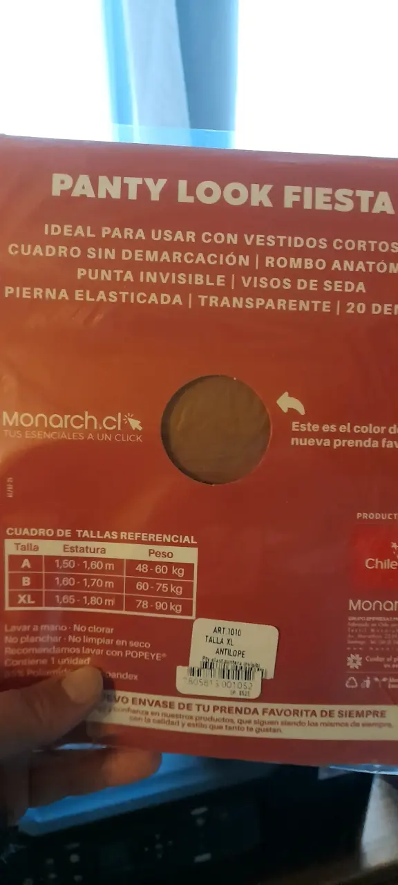 Panty Look Fiesta Monarch Talla XL - 2