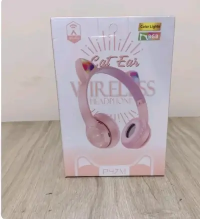 Audífonos Inalámbricos Orejas de Gato RGB P47M - miniatura 3