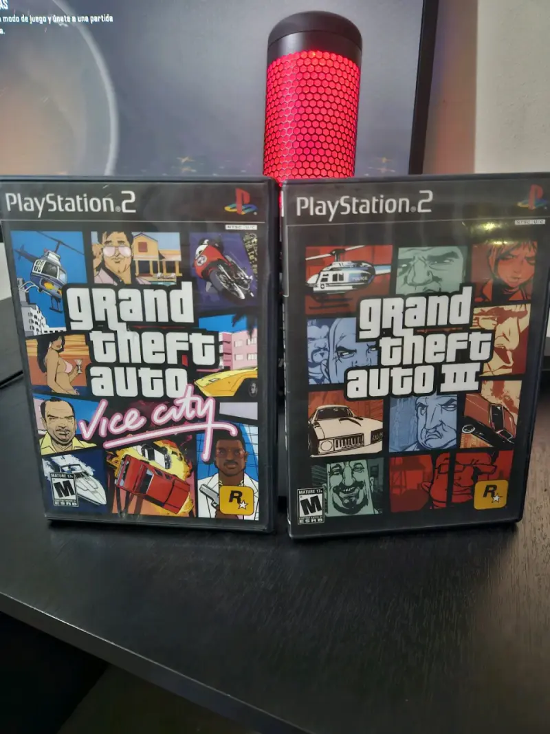 Juegos Grand Theft Auto Vice City y III para PS2 - 1