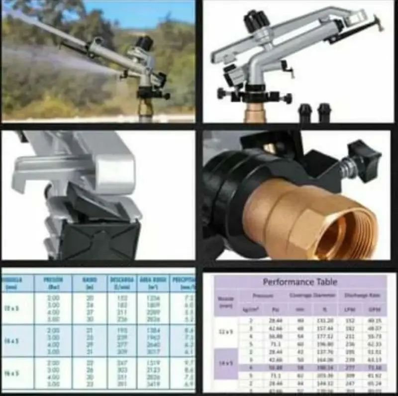 Aspersor agrícola de metal para riego - 4