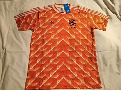 Camiseta retro Adidas KNVB naranja - miniatura 1