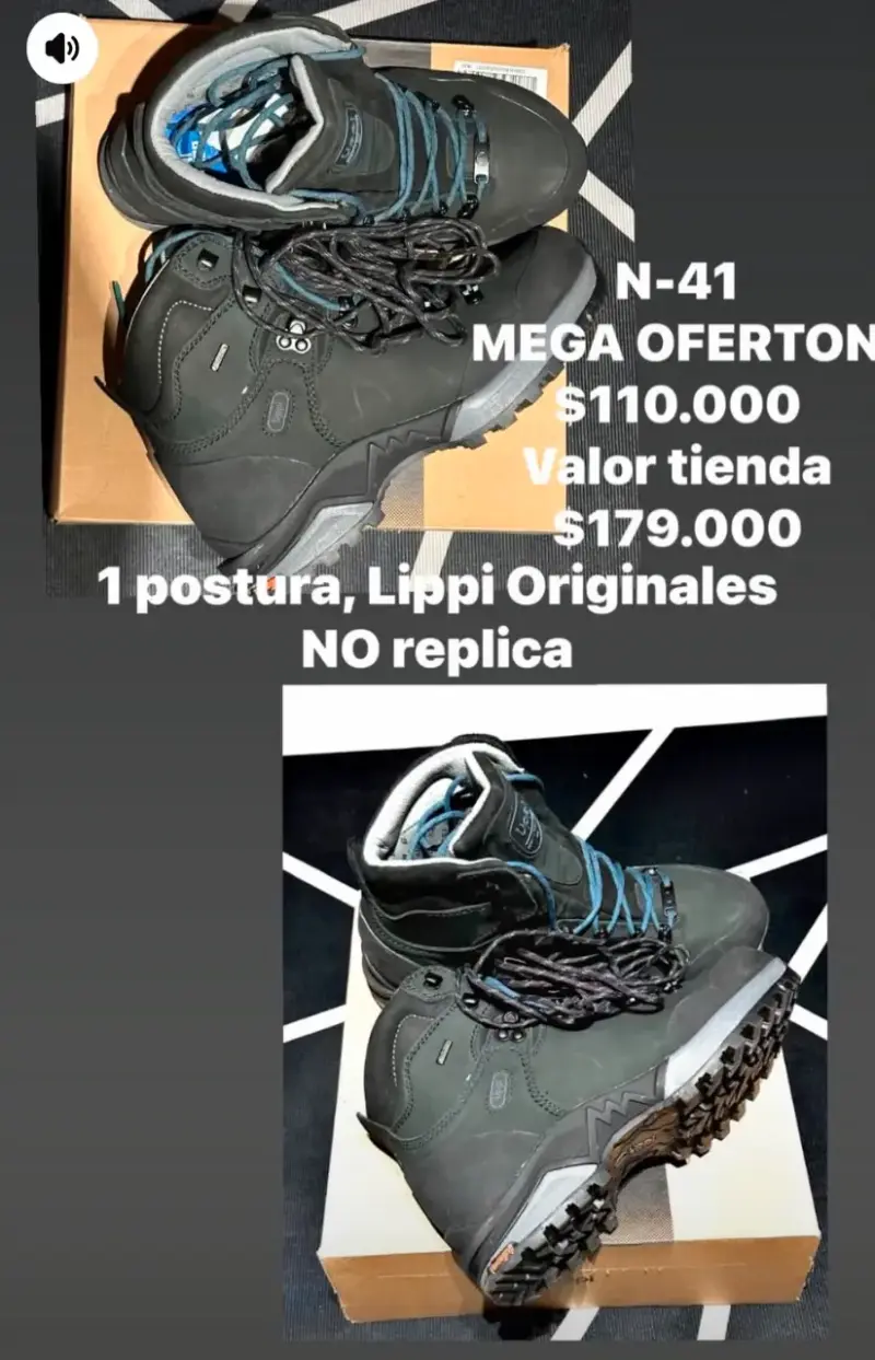 Botas de Montaña Lippi Originales Talla 41