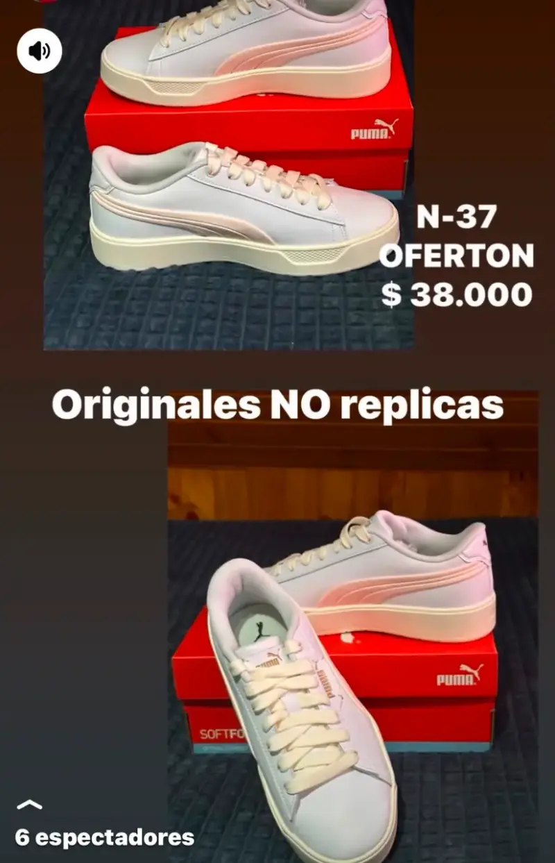 Zapatillas Puma blancas talla 37 originales