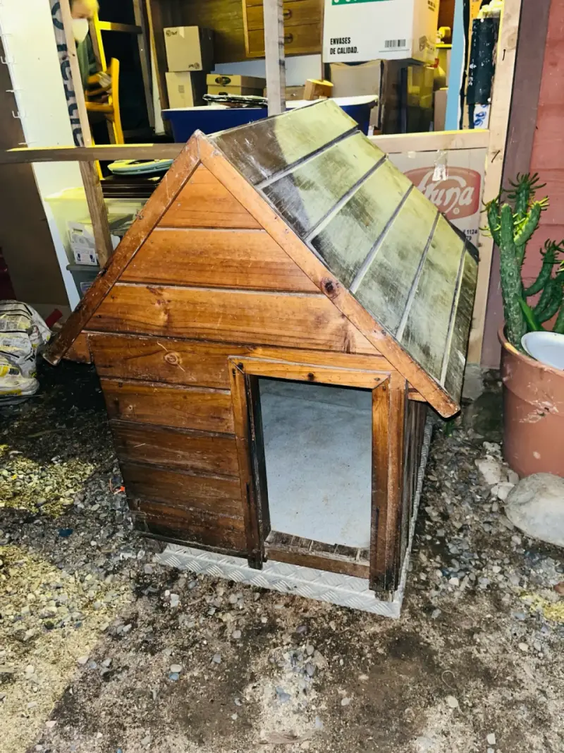 Casita de madera para perro tamaño mediano - 1