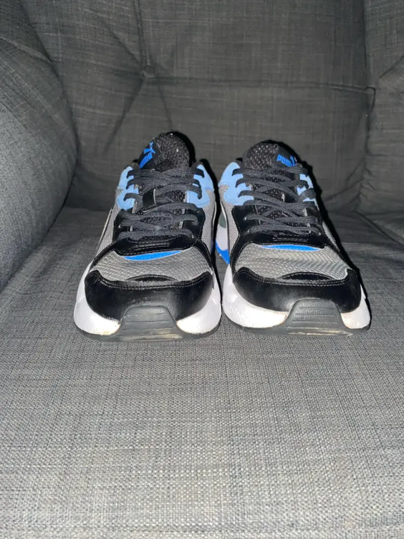 Zapatillas deportivas negras y azules para hombre - 3