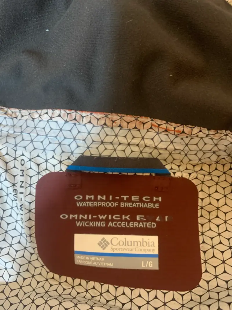Chaqueta impermeable Columbia Omni-Tech naranja - 3