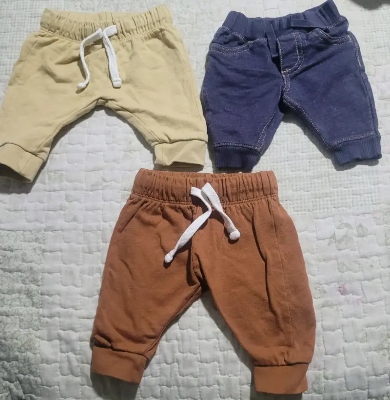 Set de pantalones para bebé - RN - 1