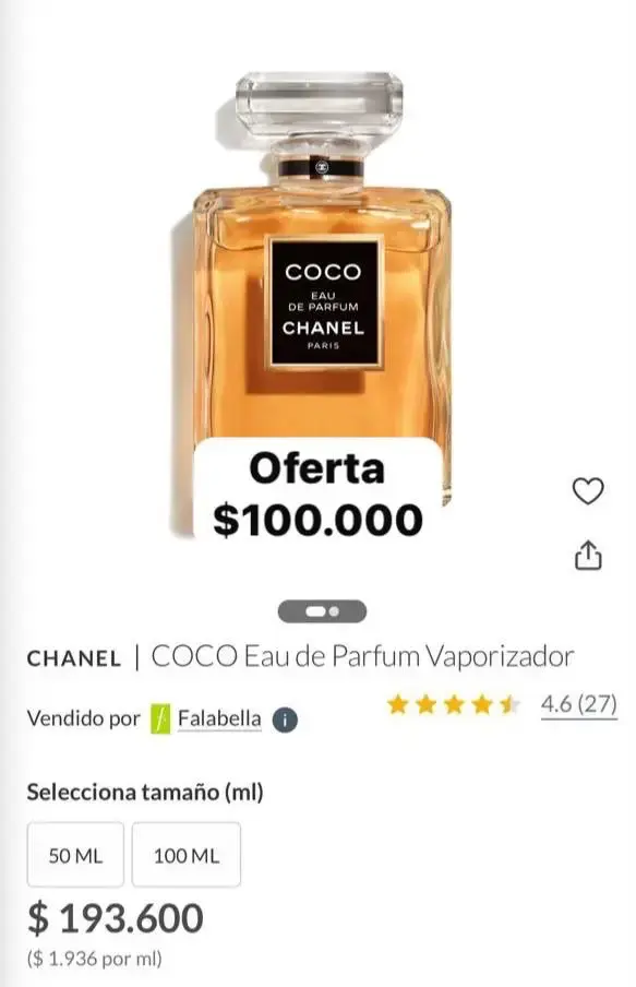 Perfume Coco Chanel Eau de Parfum 50ml