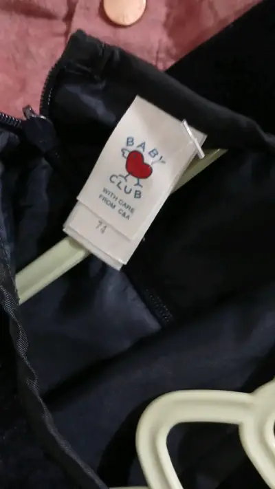 Vestido de fiesta para niña Baby Club negro - miniatura 2