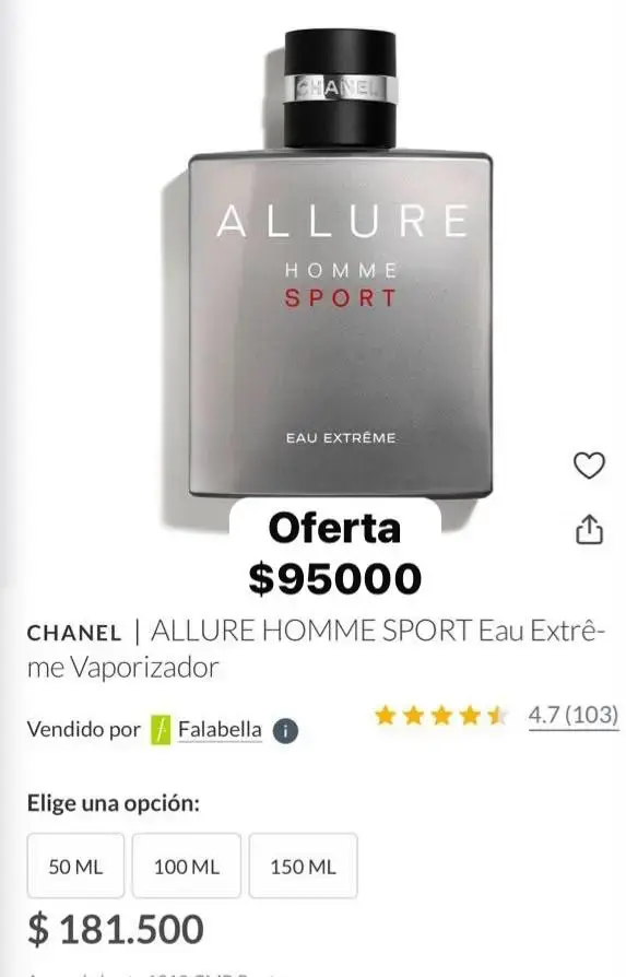 Perfume Chanel Allure Homme Sport Eau Extrême 100ml