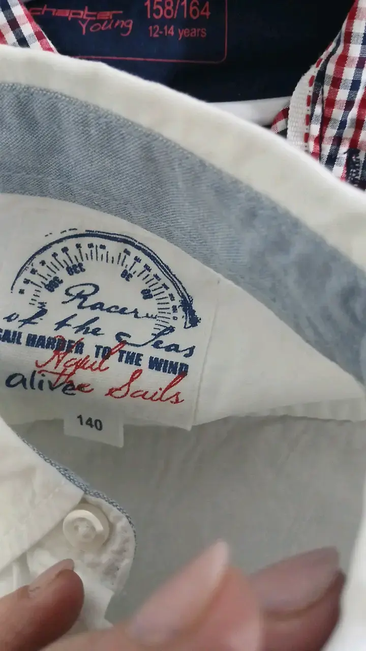 Camisa Blanca de Algodón para Niño - 2