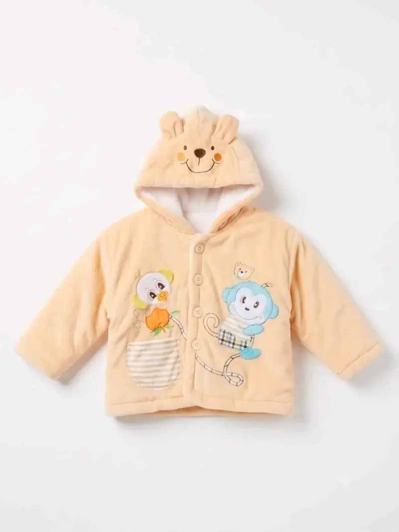 Chaqueta infantil con capucha de oso