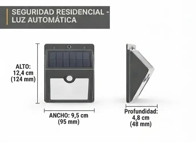 Pack de 3 luces solares LED pared con sensor P - 2