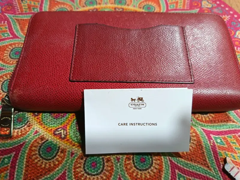 Billetera  Coach de cuero. - 3