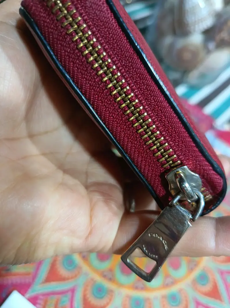 Billetera  Coach de cuero. - 4