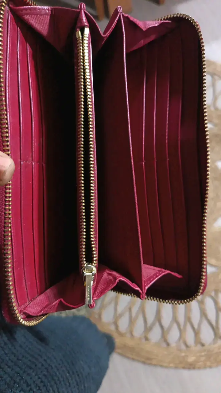 Billetera  Coach de cuero. - 6