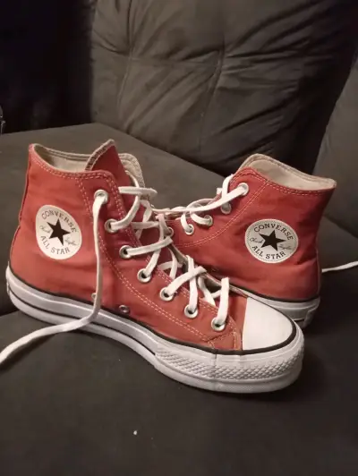 Zapatillas Converse All Star rojas de lona - miniatura 1