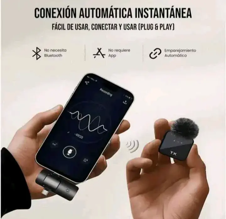 Micrófono inalámbrico F112 con conexión automática - 2
