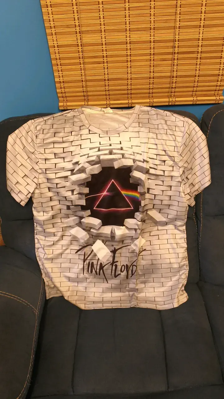 Polera Pink Floyd con diseño de The Wall 3D - 3