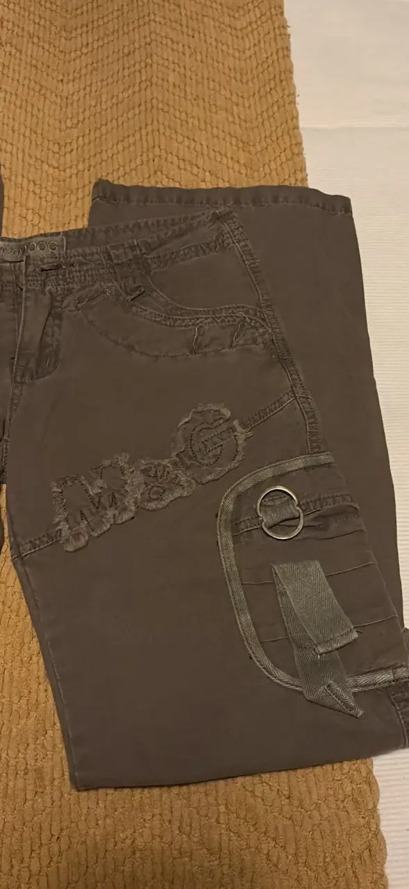 Pantalones cargo cafes nuevos - 3
