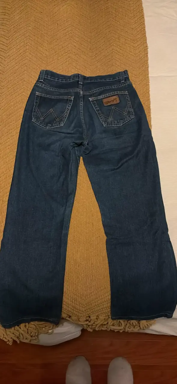 Jeans Wrangler azul oscuro talla 36 - 2