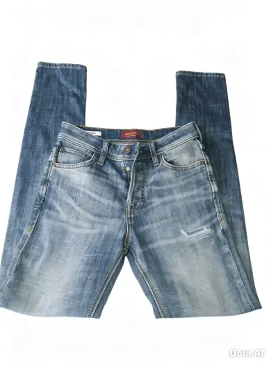 Jeans de mujer Azul Desgastado - miniatura 1