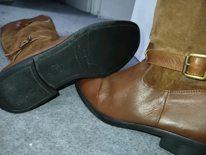 Botas de cuero marrón con cierre lateral Gacel - 5